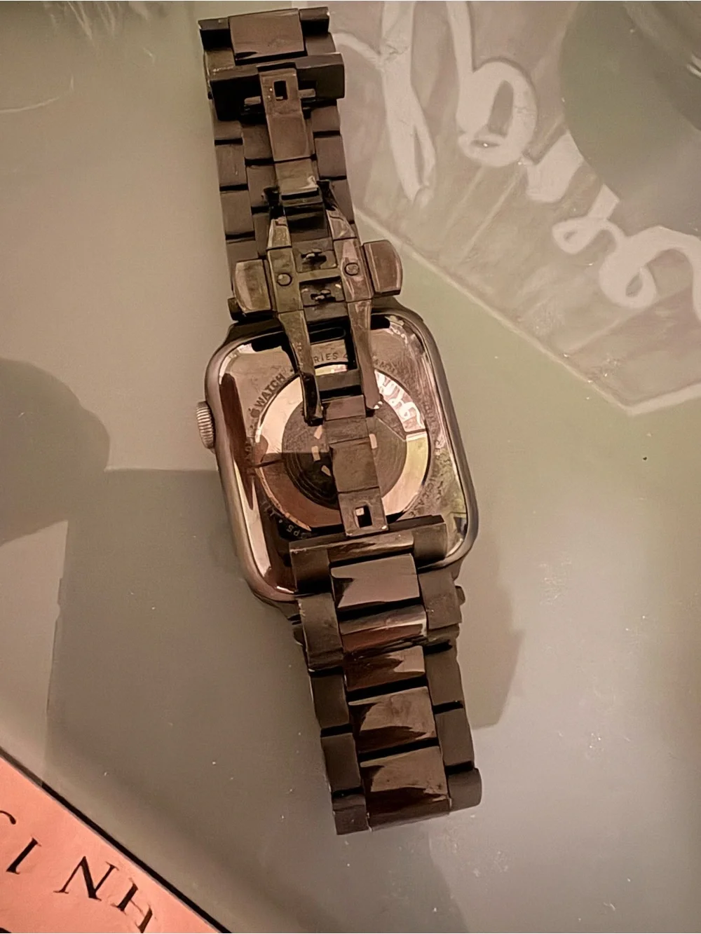 Apple smartwatch featuring